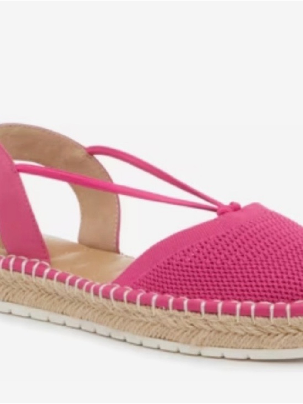 Kelly & Katie Pink Knit Slingback Espadrilles - Picture 2 of 7